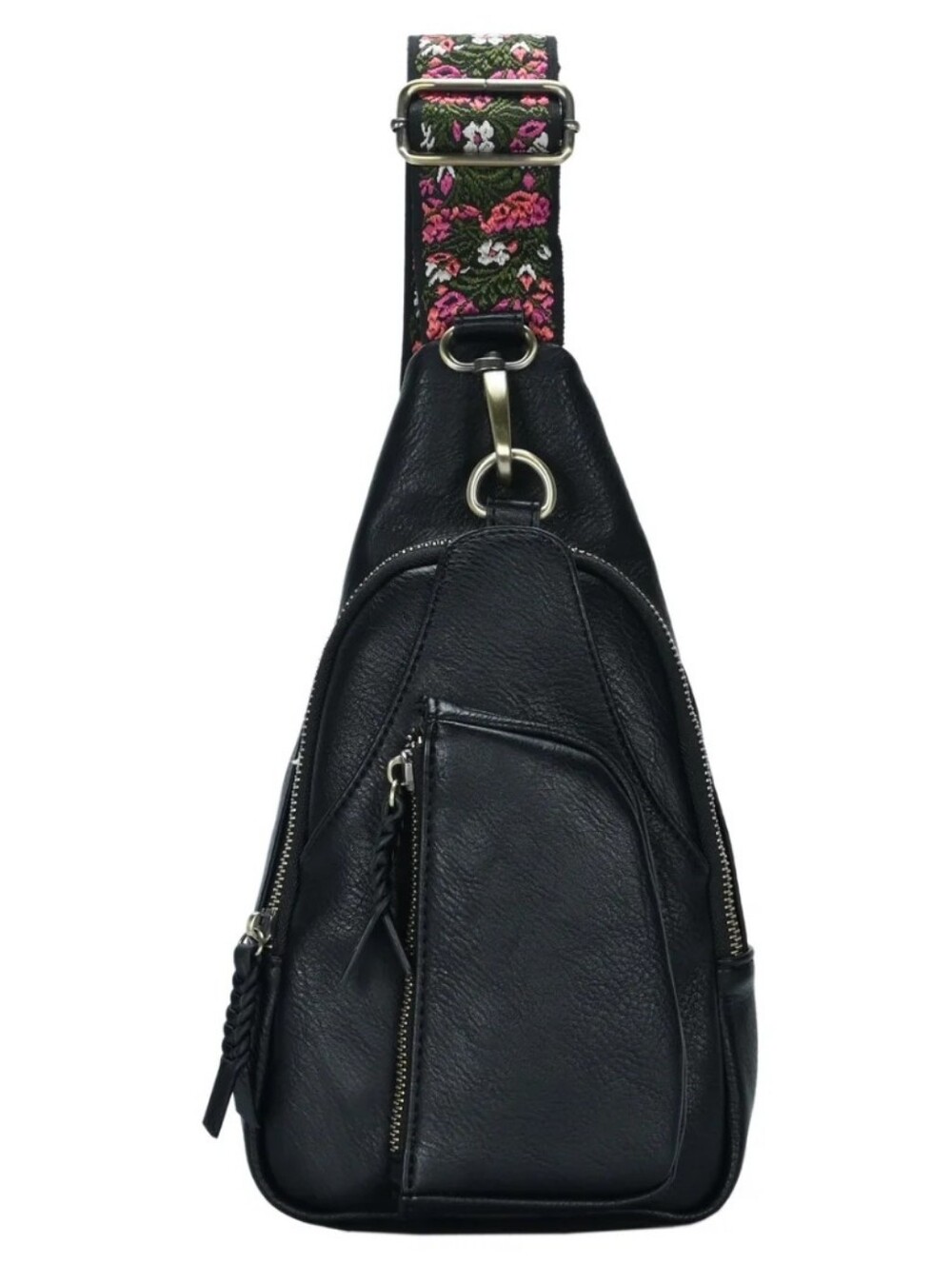 Antik Kraft Tasha Webbing Strap Sling - Black